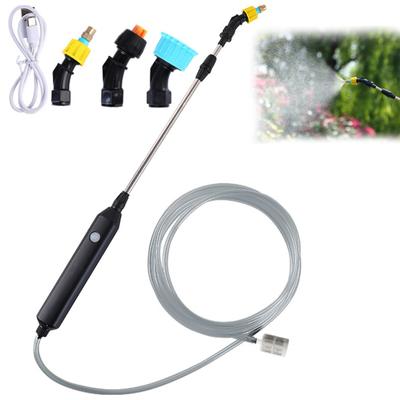 1 Takım Elektrikli Sulama Püskürtücü Uzatılabilir Kolu Paslanmaz Çelik USB Şarj Edilebilir El Püskürtücü Değnek Bahçe için