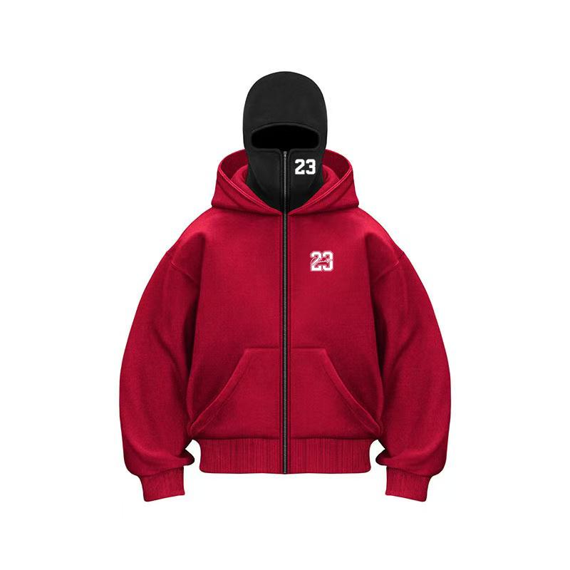 Gothic Harajuku Herbst Winter Doppel-Hoodies Sportbekleidung Herren Freizeit Sportbekleidung 23 Bedrucktes Locker sitzendes Sportbekleidungsoberteil