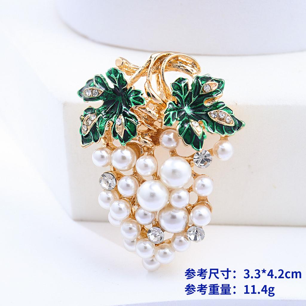 Vintage Fashion Brooch Niche High-End Sense Rhinestone Personalized Alloy Crown Corsage Bow Pin Accessories