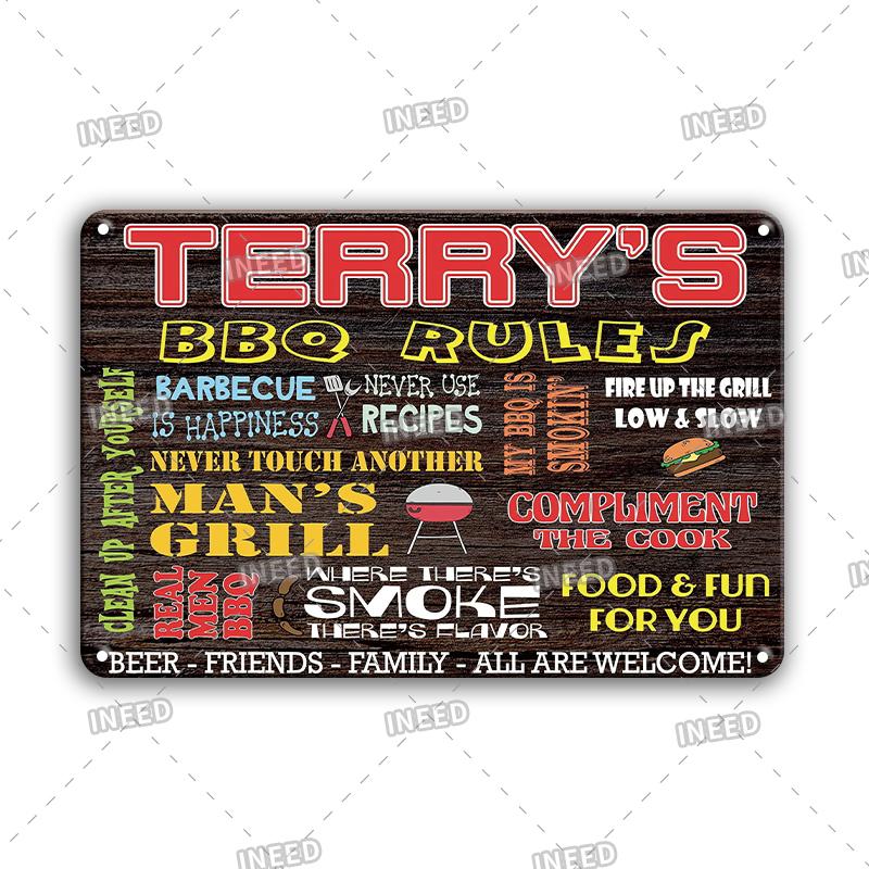 INEED Vintage Decor Fast Food Breakfast Lunch Tin Sign Wall Posters Metal Sign Art Plate Kitchen Decorative Plaque Metal Decor