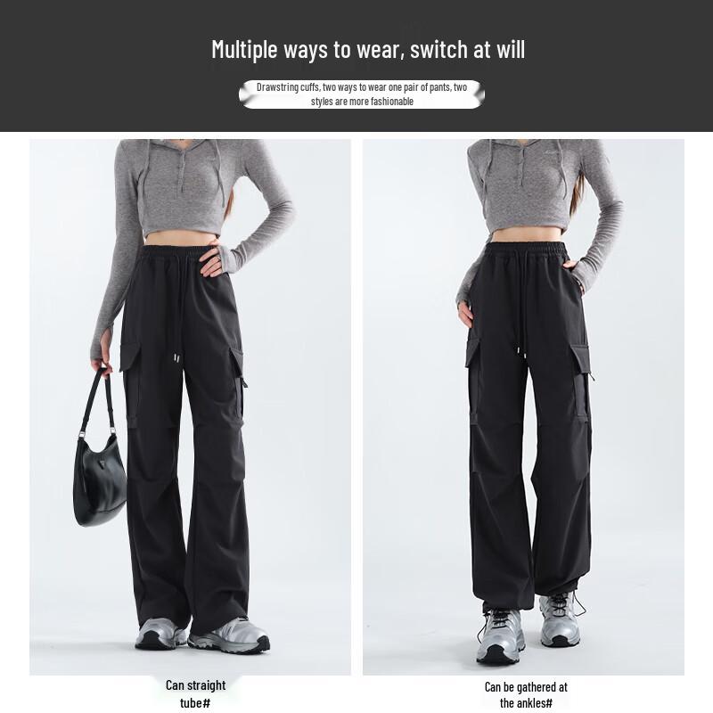 Women's High-Waist Loose Fit Outdoor Cargo Pants