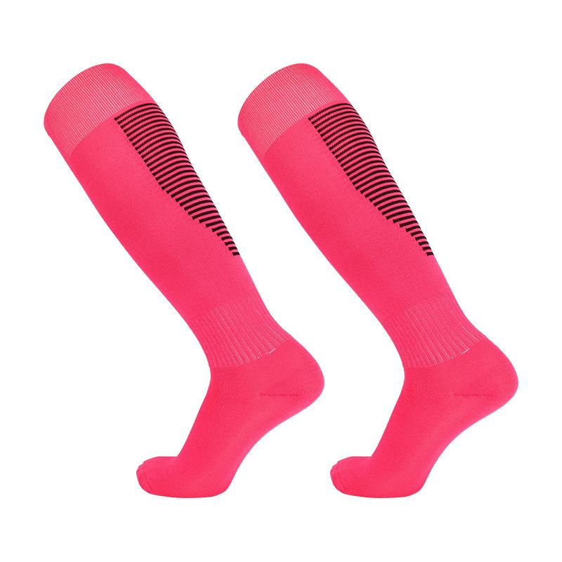 Breathable Striped Football Socks: Spring/Summer, Over-Knee, Sweat-Absorbent, Adult & Kids Training & Casual Wear