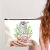 Cute Cartoon Easter Rabbit Egg Pattern Print Makeup Bag Pouch Travel Portable Cosmetics Storage Bag for Women Girls