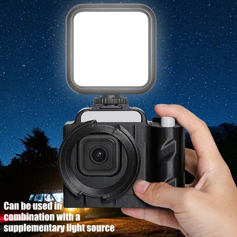 Camera Handle Modified ABS Grip Panoramic Action Camera Button Camera Handle Filter Lens Cap Accessories Attachment