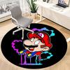 1pc Mario Melting Office Round Area Rug, Under Office Chairs Bedroom Living Room Home Decor  a1022258