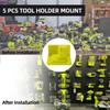 5/20 Pack Wall Mount Machine Storage Rack Battery Tool Holder Drill Holder for Workshop Garage Suitable for RYOBI P103 P107 P108
