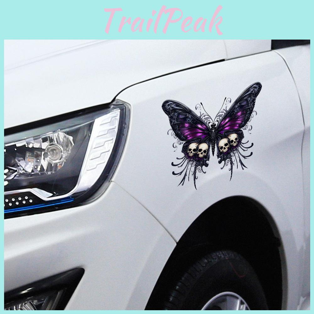 Creative Skeleton Halloween Butterfly Pattern Paste Decor Sticker Car For