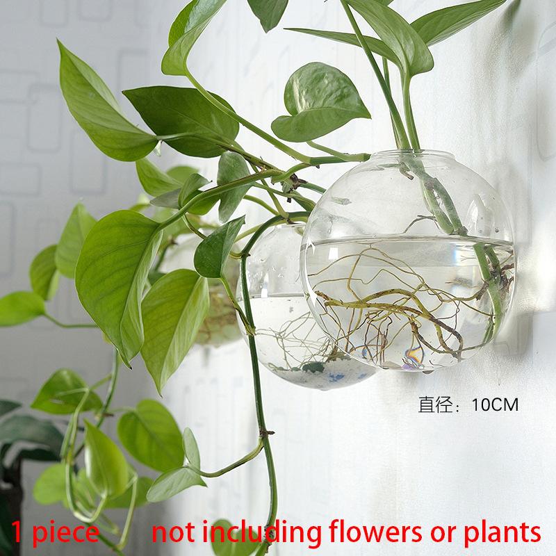 

Creative Hydroponic Glass Vase Hanging Transparent Flower Pot Green Radish Wall-mounted Small Fish Tank Modern Simple Small Vase