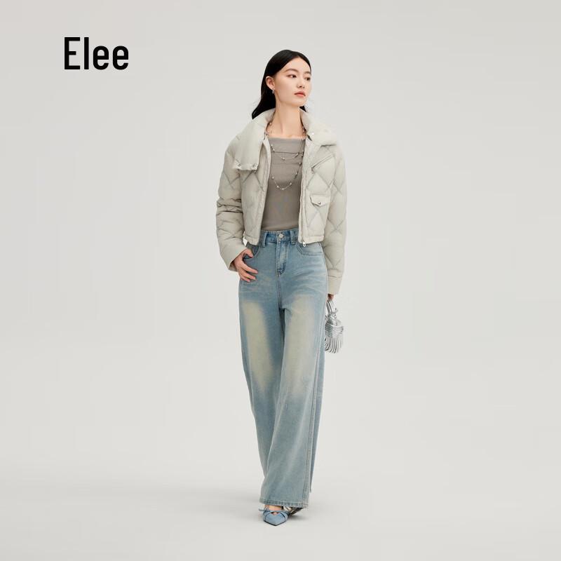 Aolaiyi Women's Embroidered Short Down Jacket