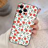 Small F-Flowers   Phone Case For iPhone 17, 16,15,14,13,12,11 Plus,Pro Max, Others Soft Black Cover