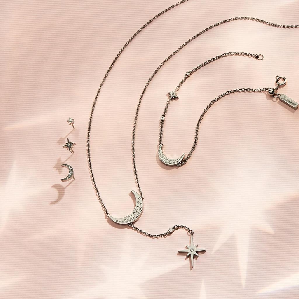 Olivia Burton Celestial North Star Moon Silver Bracelet Women's & (obj24100061)