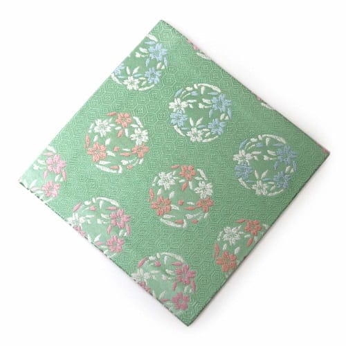 

[Tea Ceremony Utensils: Old Fabric Cloth/Fukusha/Old Cloth Cloth] Old Fabric Cloth, Pure Silk, Specialty Cloth, Tortoise Shell with Cherry Blossom Cir