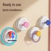 Strong Adhesive No-Drill Suction Cup Hook for Towel and Clothes Storage Behind Doors