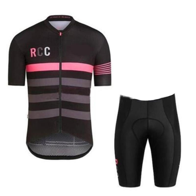Pink RCC Cycling Jersey Set Short Sleeve for Men Bike Sportswear Sets Summer Maillot Ciclismo Hombre Bicycle Clothing 2026