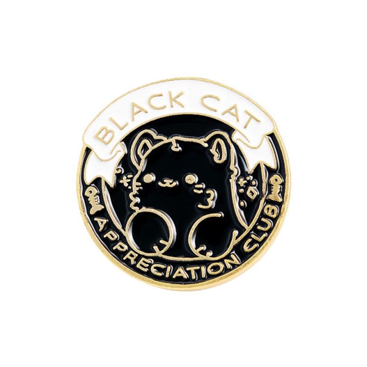 Creative Cartoon Animal Brooch – Cute Cat, Puppy, Duck Alloy Badge for Clothing