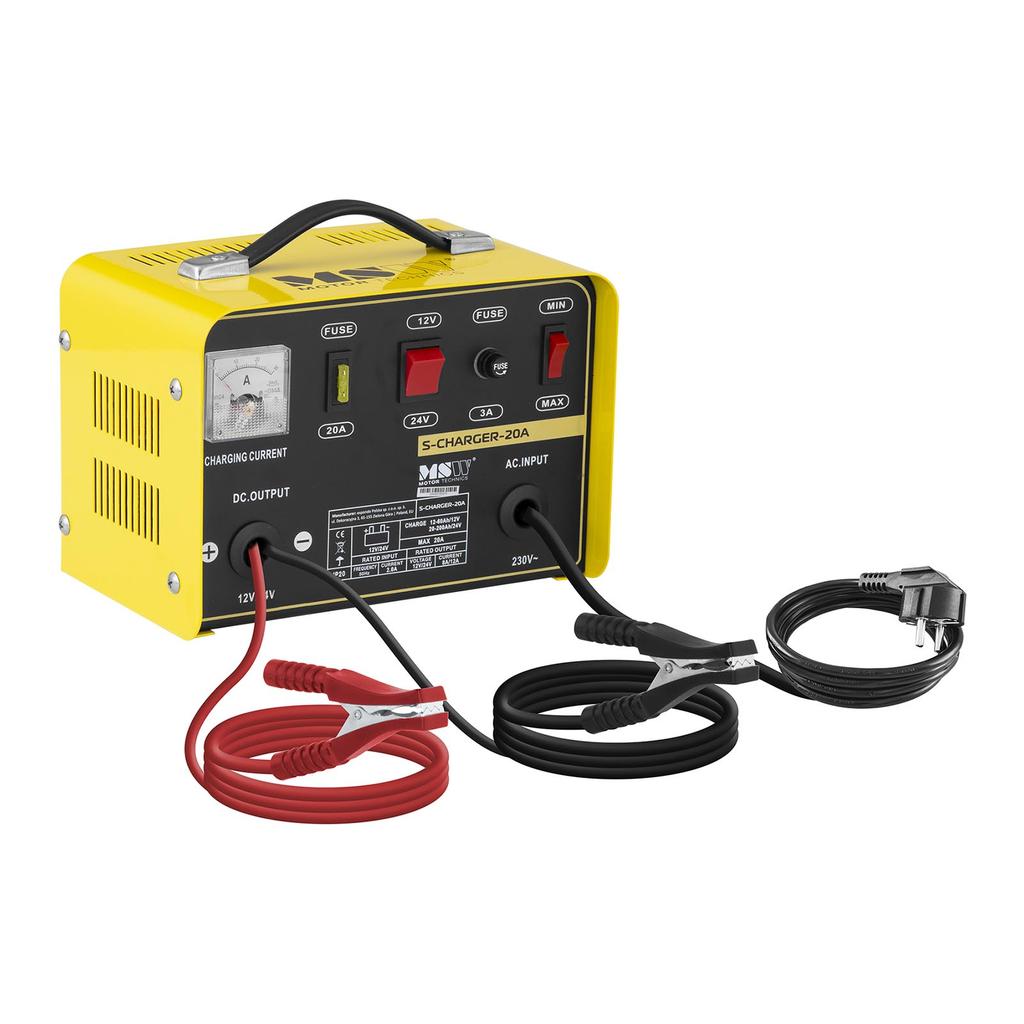 Chargeur de batterie de voiture 1224V 12A