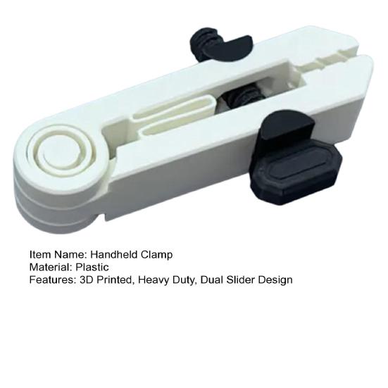 3D Printed Handheld Clamp Heavy Duty Dual Slider Non-slip Screws Bolts Small Parts Handheld Fixture Easy Handling Clamping Tools