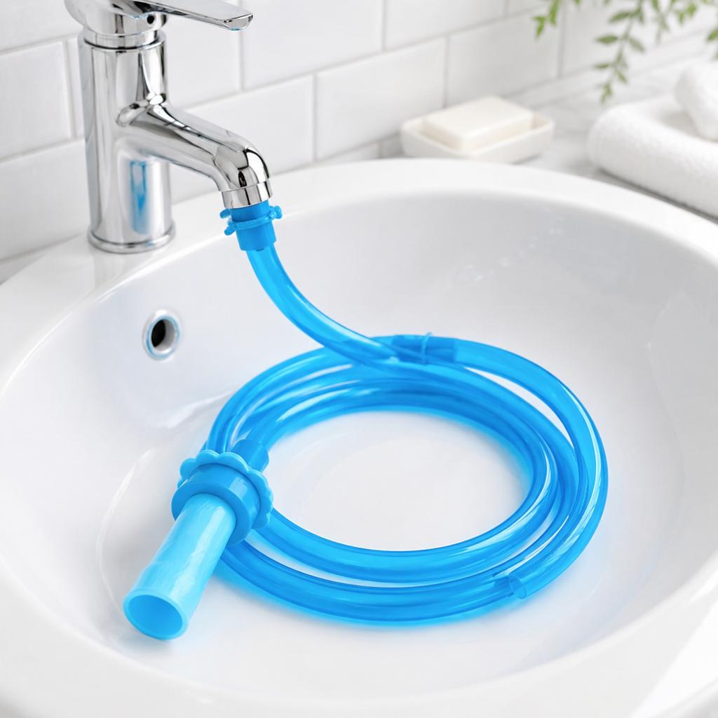 Silicone Connector Pet Bath Hose with Adjustable Nozzle Flexible Water Hose for Animal Washing and Grooming Bathing Tool