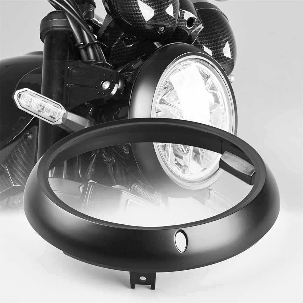 HARDREV Headlight Rim Cover for Kawasaki Z900RS and W800 Headlamp Rim Fairing Cover for Z900RS SE CAFE 2021 2022 Accessories (2018-2024) (2020-2024)