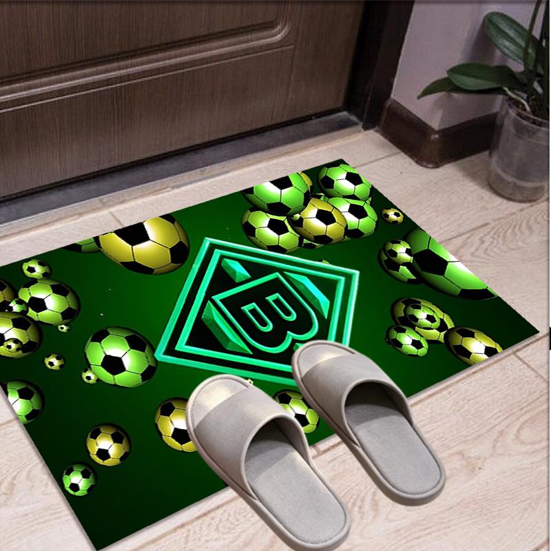 Borussia Mönchengladbach Muster Teppich, Innen-/Außenmatte, für Picknick, Spielzimmer, Schlafzimmer, Büro, Wohnzimmer, Heimdeko Teppich, Geburtstagsgeschenk