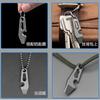 6in1 MINI TC4 Titanium Alloy Crowbar EDC Portable Open Delivery Tool Bottle Opener Self-defence Unpacking Gadget Keychain Pendan