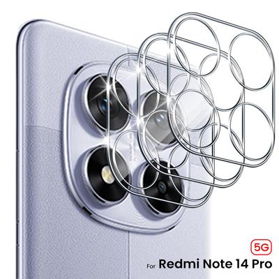 3pcs HD Clear Tempered Glass Lens Camera Protector Film for Redmi Note 14 4G 5G Note 13 14 Pro 4G 5G Note 13 14 Pro+ 5G