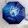 Johor Darul Ta'zim FC  Pattern, Automatic Folding Umbrella, Portable and Foldable Design, 8 Ribs, a Christmas or Birthday Gift.