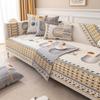 Ethnic Style Sofa Cushion Cover, Non-Slip, Living Room, Furniture Towel, Anti-Wrinkle, Wear-Resistant, Home Decoration
