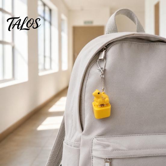 Interactieve Sleutelhanger Speelgoed 1/2/3/4 Stuks Toetsenbord Fidget met Geluid, Oplaadbare Meeuw Vinger Klikker Geluid Licht Speelgoed, Kikker Drukknop Decompressie