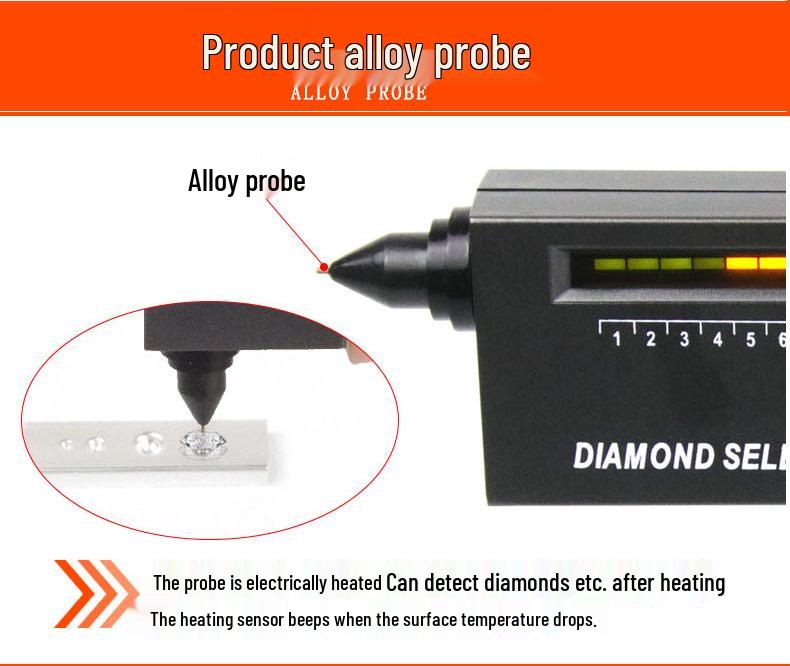 Jade and Gemstone Hardness Tester - Drill Bit Thermal Conductivity Meter for Crystal, Jadeite, Agate, and Diamond Identification