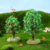 MAGICLULU 2pcs Mini Artificial Apple Trees Realistic Simulation Apple Trees Simulation Fruit Tree Micro Landscape Apple Trees for Landscaping Home