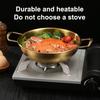Stainless Steel Dry Pot Instant Noodle Lamian Noodles Pot Seafood Golden Noodle Pot Small Soup Pot Instant Noodles Two Ear Pot