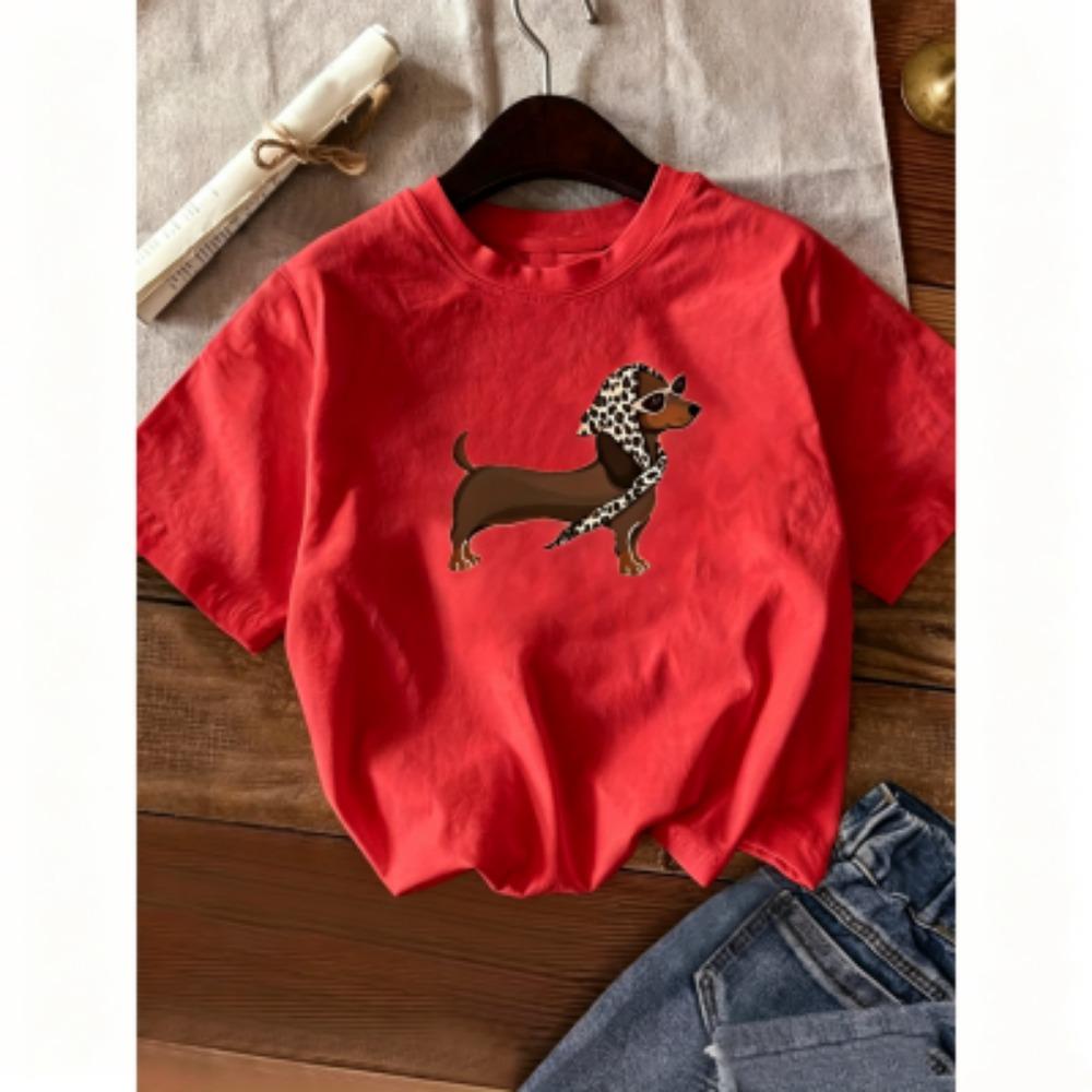 Zomer 11 Kleuren Dier Hond Print Kinder T-shirts Mode Straat Korte Mouw Buiten Casual Tops Jongen en Meisjes T-shirts Top