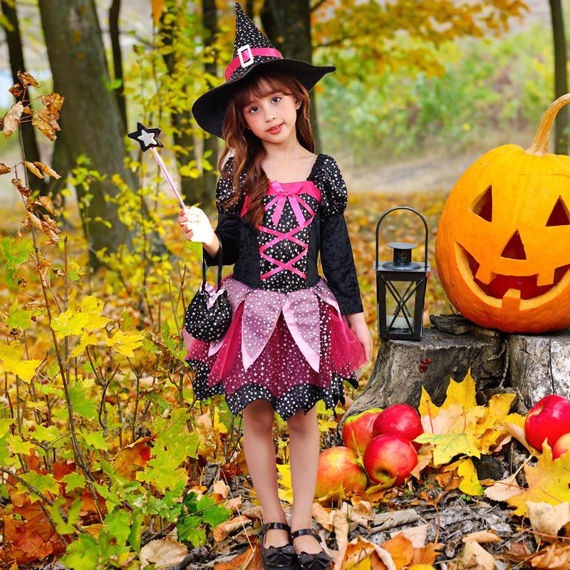 Children's Witch and Princess Halloween Costume Dress