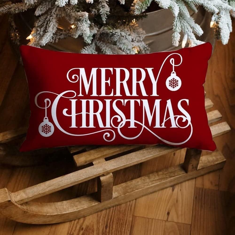 30*50cm Throw Pillow Cover Rectangle Decorative Pillow Cover  Christmas Decor