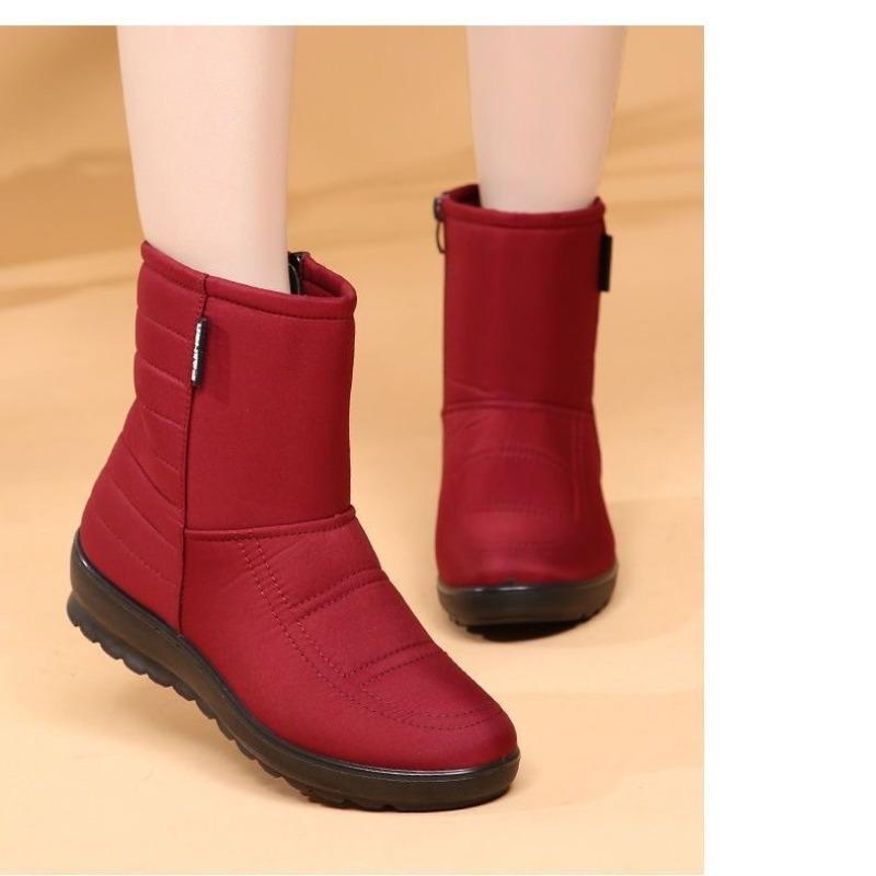 Snow Boots Women's New Cotton Boots Velvet Snow Cotton Mother Shoes Cotton Waterproof Short Boots Thermal Shoes Elderly Cotton Shoes