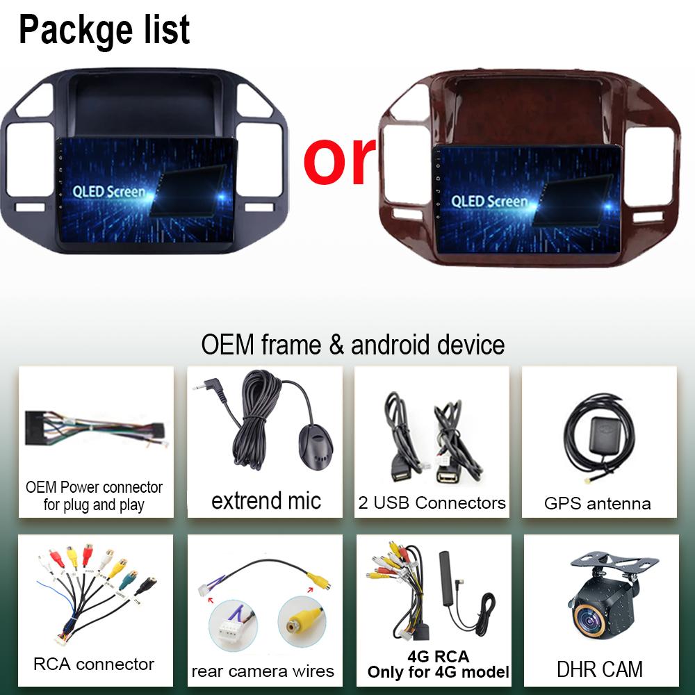 Radio Player Android  For Mitsubishi Pajero V73 V60 V68 2004-2011 Car Video Touch QLED Screen Auto Stereo WIFI GPS BT NO 2 DIN