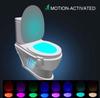 LED Night Light Toilet Light for WC Motion Sensor Lighting 8 Changing Colors Label