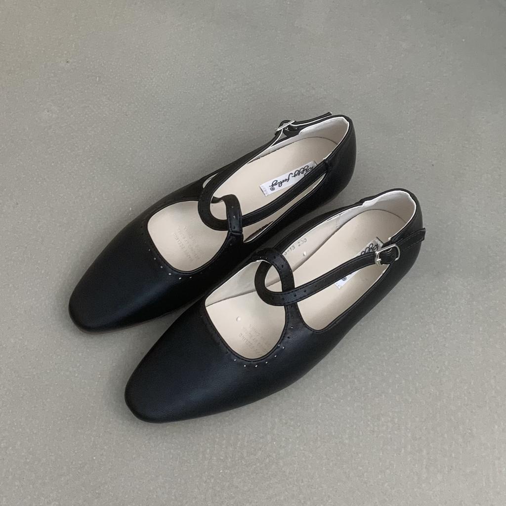 Mode Bailamos 2025 Frühling Neue Damen Flache Schuhe Mode Flach Damen Outdoor Kleid Ballerinas Lässige Weiche Mary Jane Schuhe