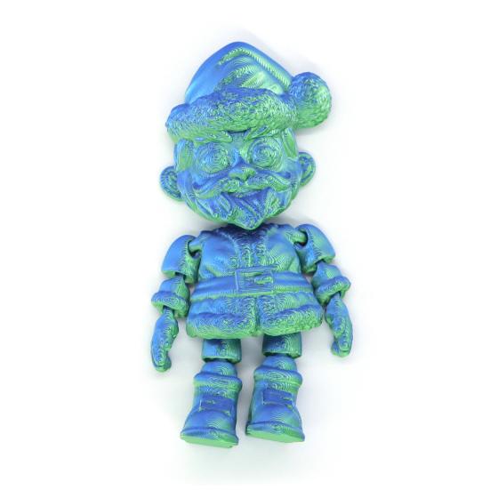 Yousheng Santa Fridge Magnet Movable Joints Christmas Ornaments 3D Printed Festive Fridge Decor Unique Party Gift