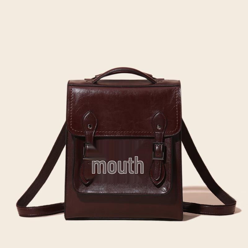 Aiyoyoyo Genuine Leather Backpack & Handbag One Size