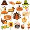 Festive Turkey Design Photo Props For Thanksgiving Day Party Celebration