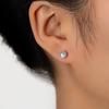 1 pair of fashionable and simple copper round earrings for women that do not fade