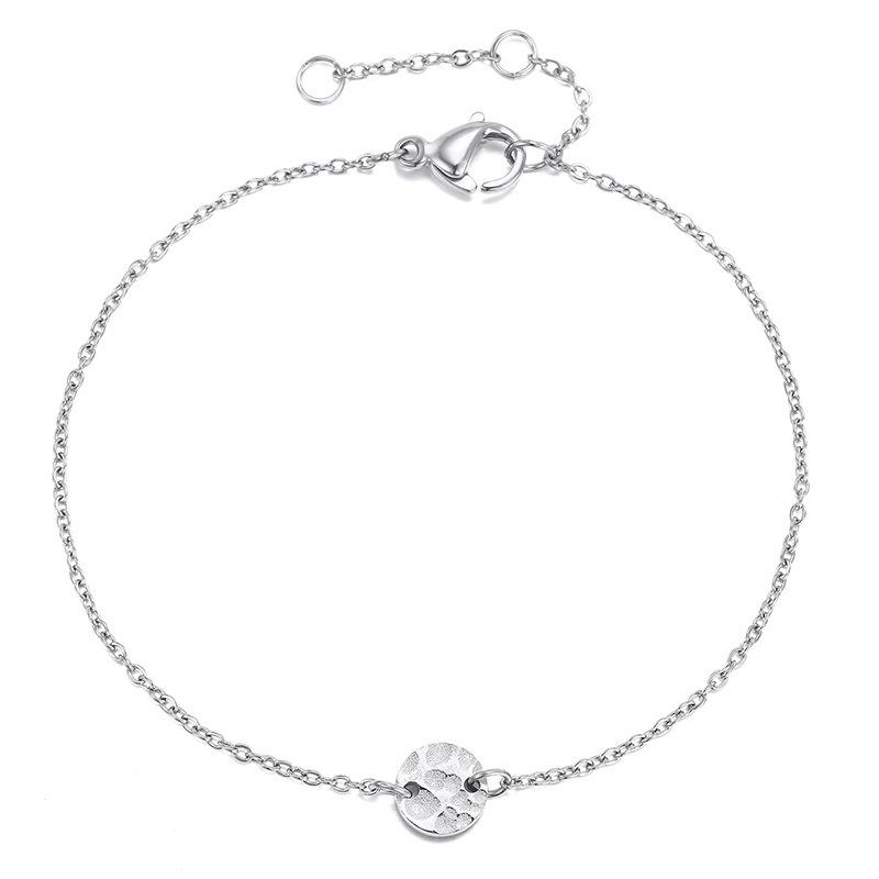 

Стильный унисекс браслет-манжета из кованой нержавеющей стали - Универсальный браслет для DIY для мужчин и женщин серебряный