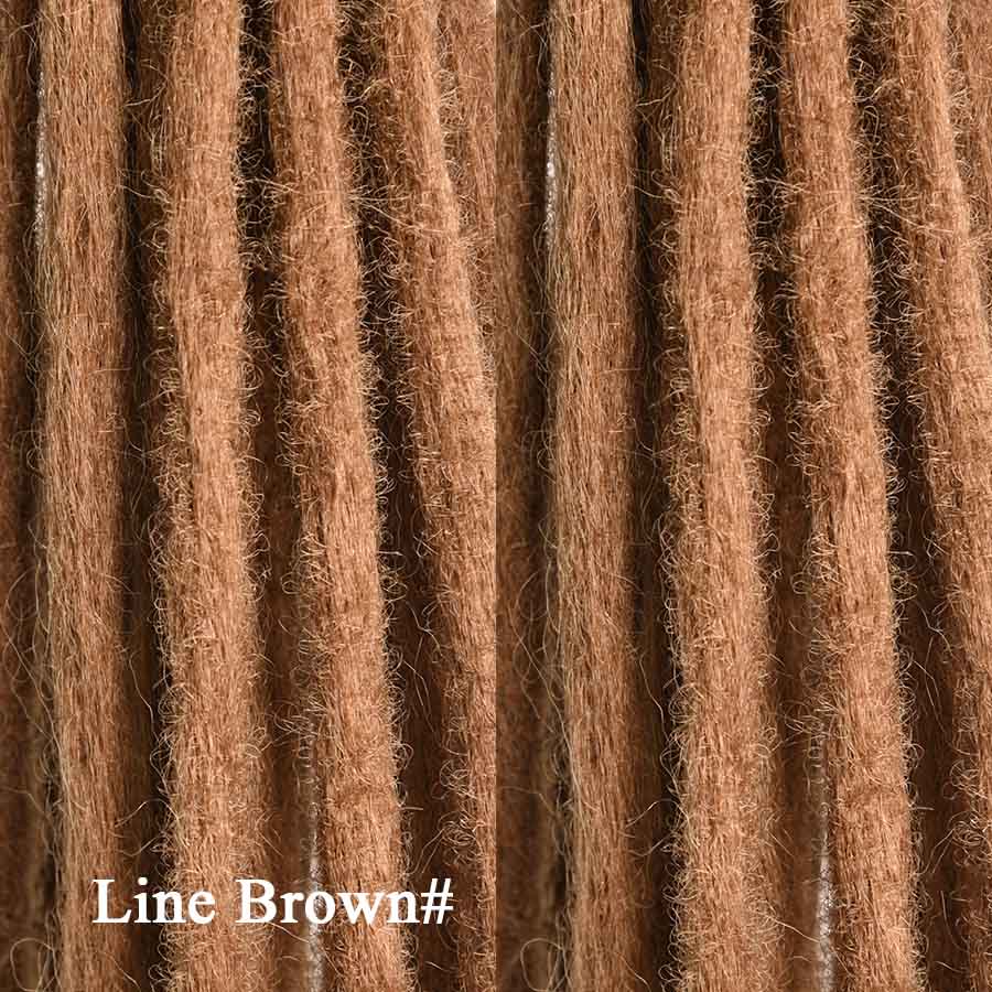 Syntetiske Dreadlock Extensions Håndlaget heklet hår 20 tommers Dread Extensions Heklefletter for menn/kvinner dreadlocks hår