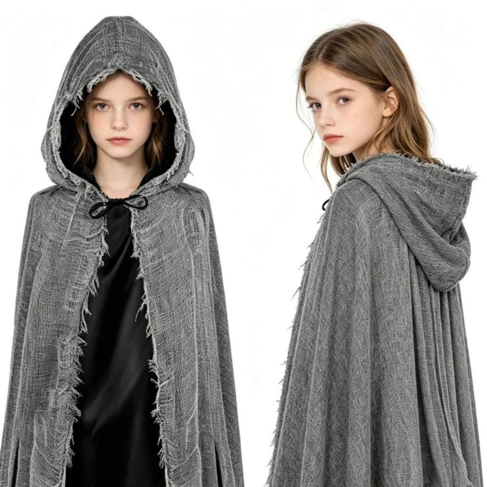 Exaggerated Style Halloween Cosplay Cape Ripped Texture Halloween Ghost Costume Day Of The Dead