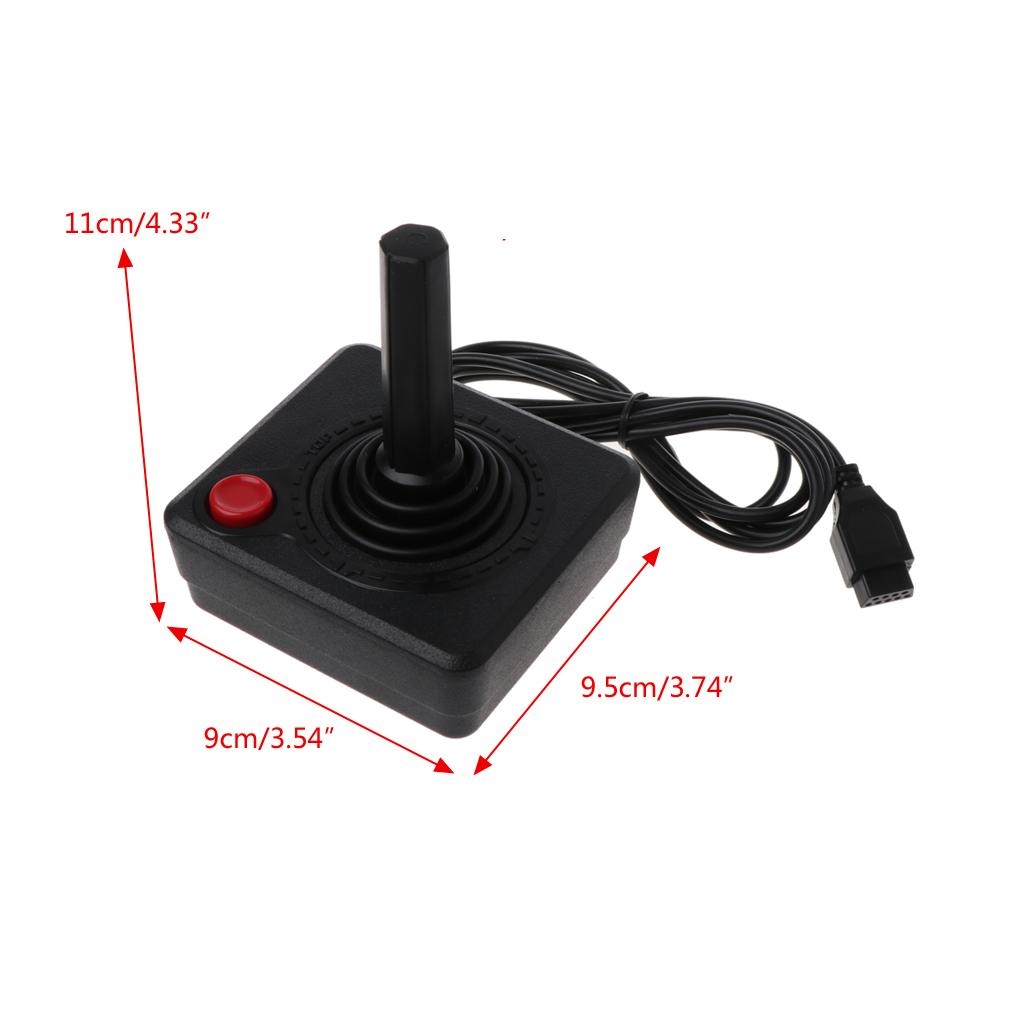 Retro Classic Controller Gamepad Joystick for 2600 Console Game Rocker with 4-Way Lever & Single Action Button