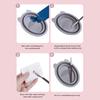 Makeup Brush Cleaning Tool Foldable Silicone Bowl Beauty Egg Sponge Powder Puff Washing Portable Scrub Mat With Drying Rack Net