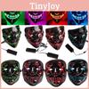 Led Ljusmask Upp Rolig Mask The Purge Election Year Idealisk För Halloween Och Cosplay-evenemang