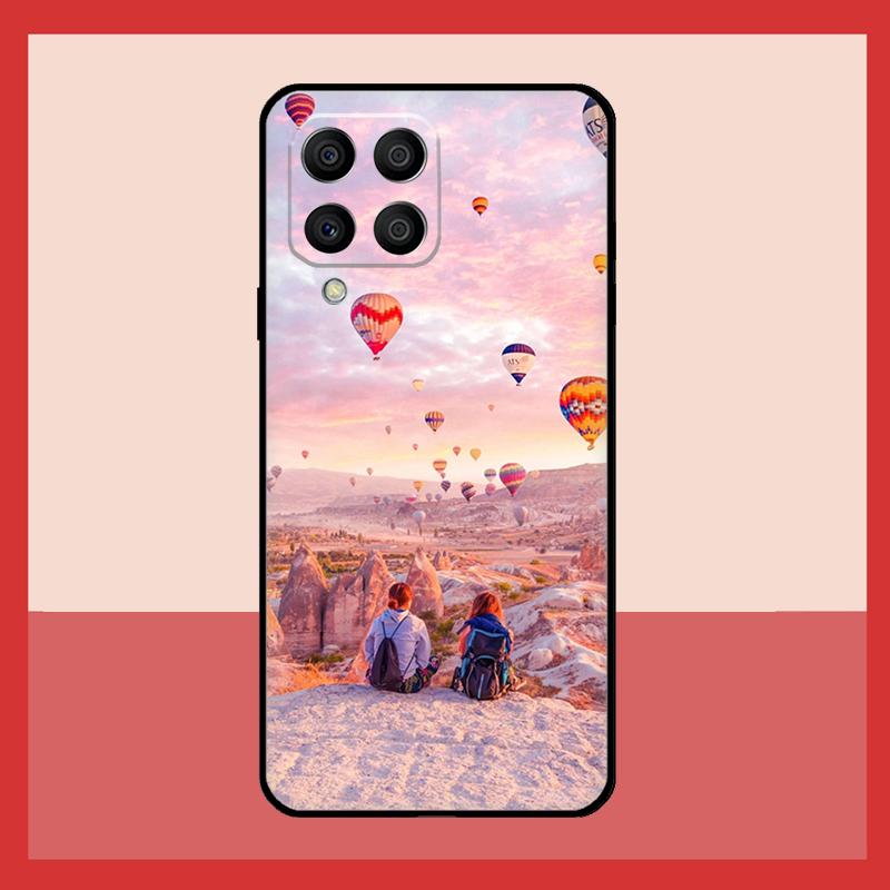 Hot Air Balloon Travel Mountain Case For Samsung Galaxy M52 M32 M53 M16 M11 M21 M31 M35 M12 M13 M14 M15 M36 M56 M55 M34 M54